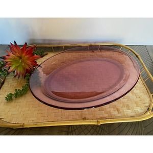 Vintage Cranberry Visions by Corning 16” Platter